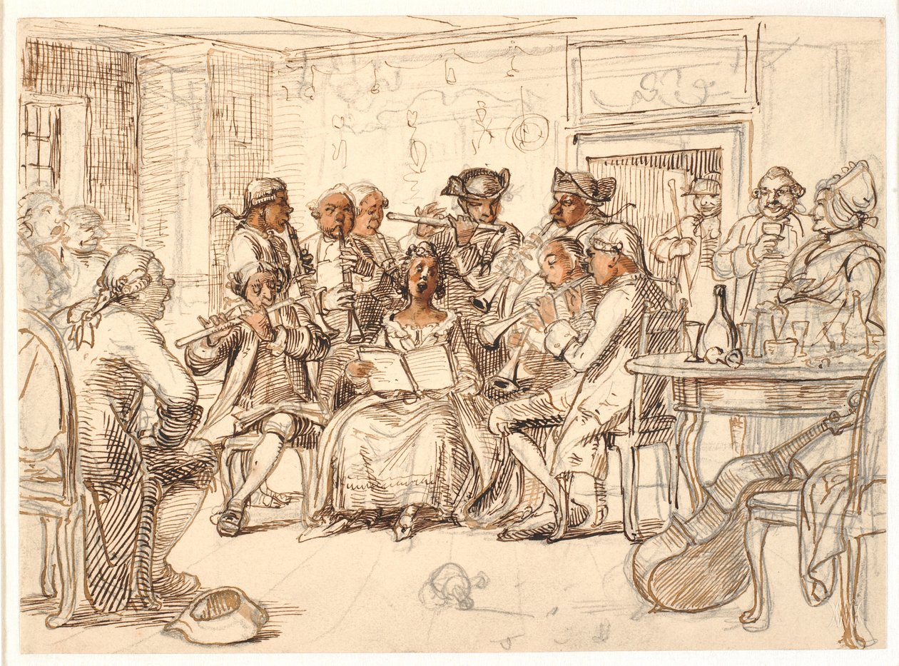 Bellmans motiv: Konserten på «3 Byttor», Fredmans epistel nr. 51 av Wilhelm Marstrand