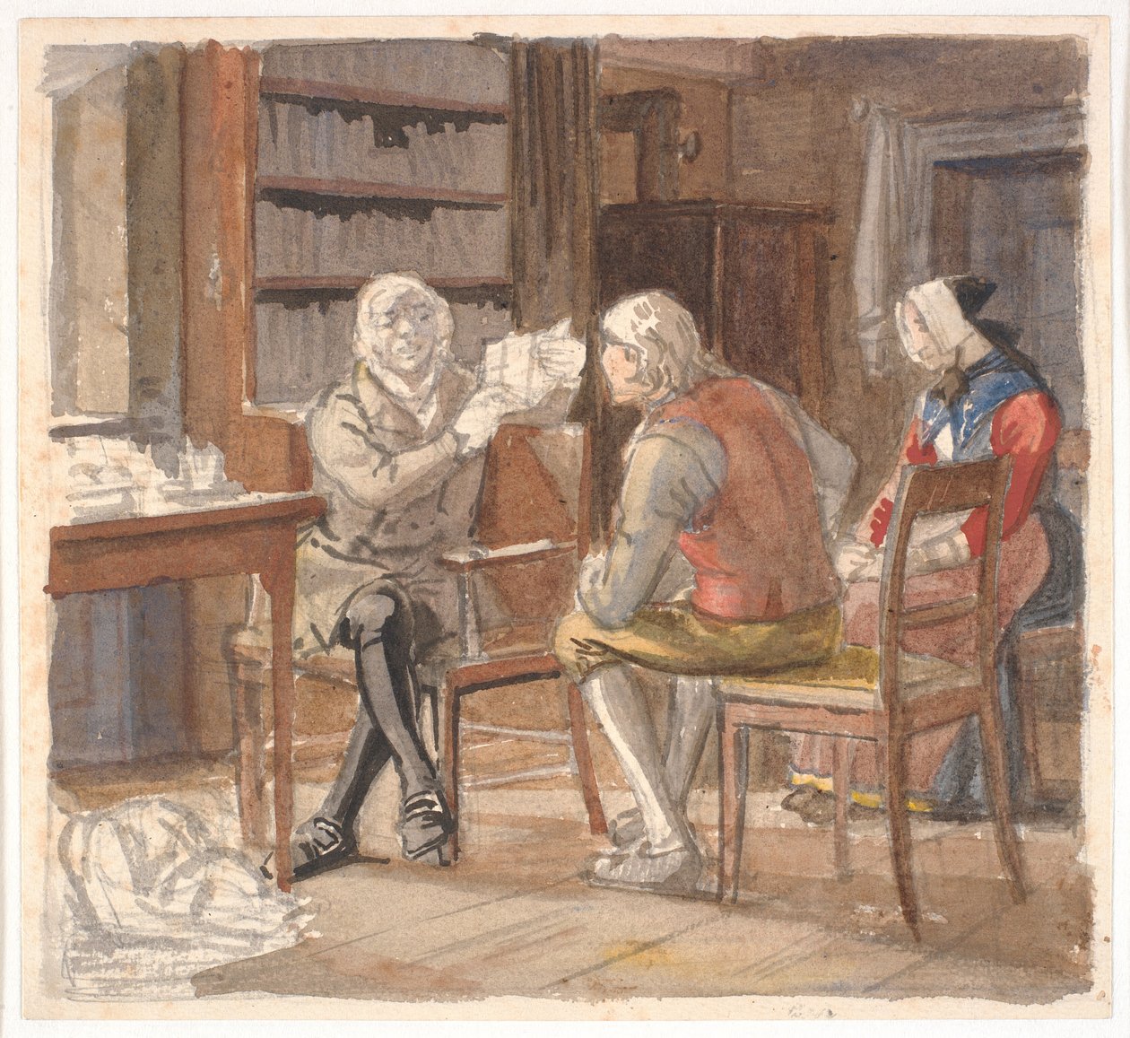 Bønder ved prokuratoriet av Wilhelm Marstrand