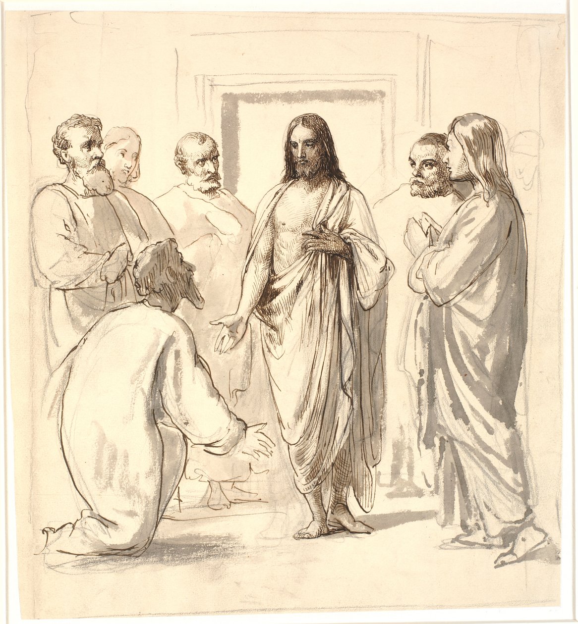 Kristus og den vantro Thomas av Wilhelm Marstrand