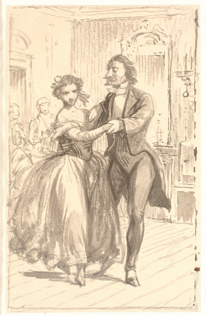 Det første par på ballet av Wilhelm Marstrand