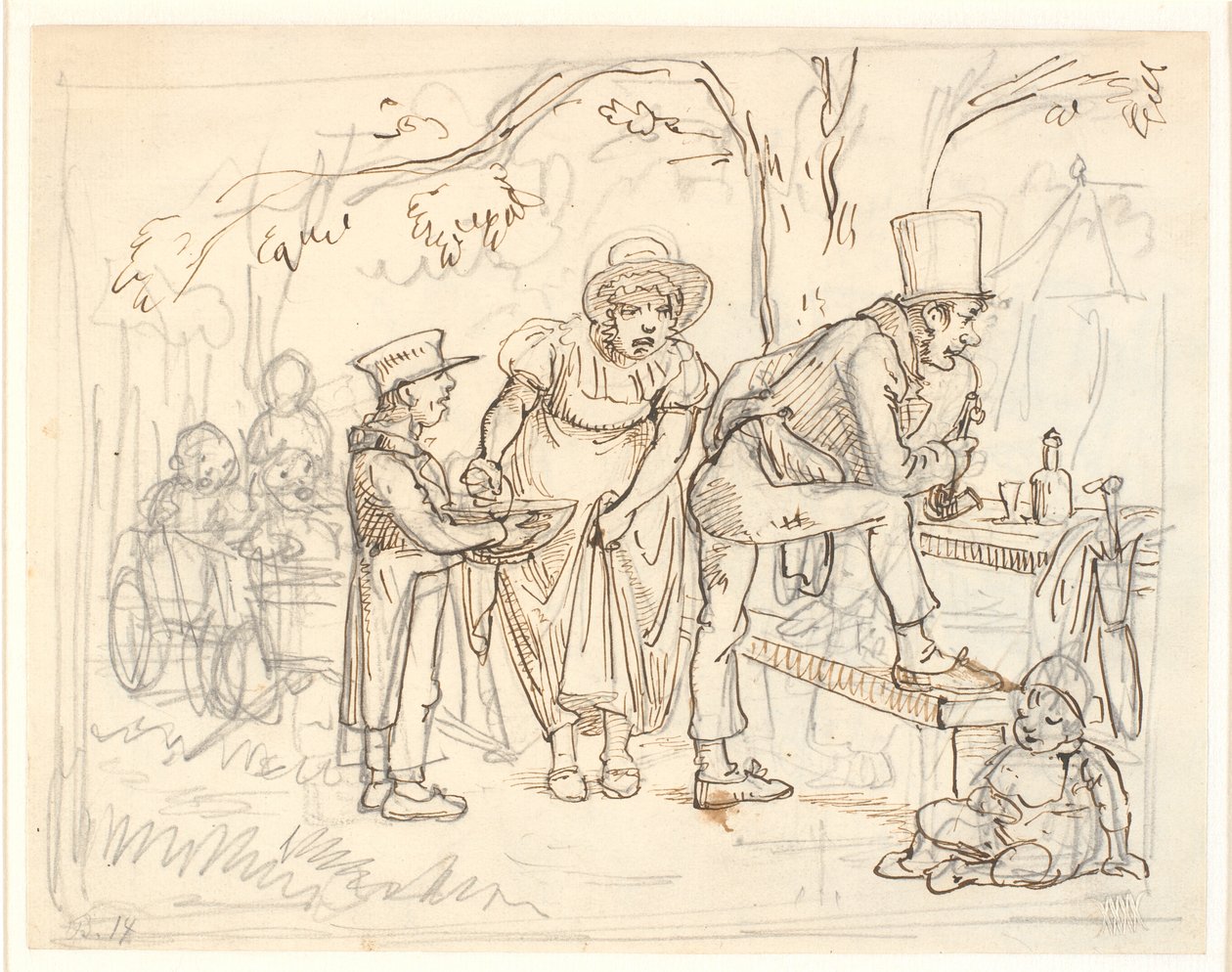 En ulykke på skomakerfamiliens skogstur av Wilhelm Marstrand