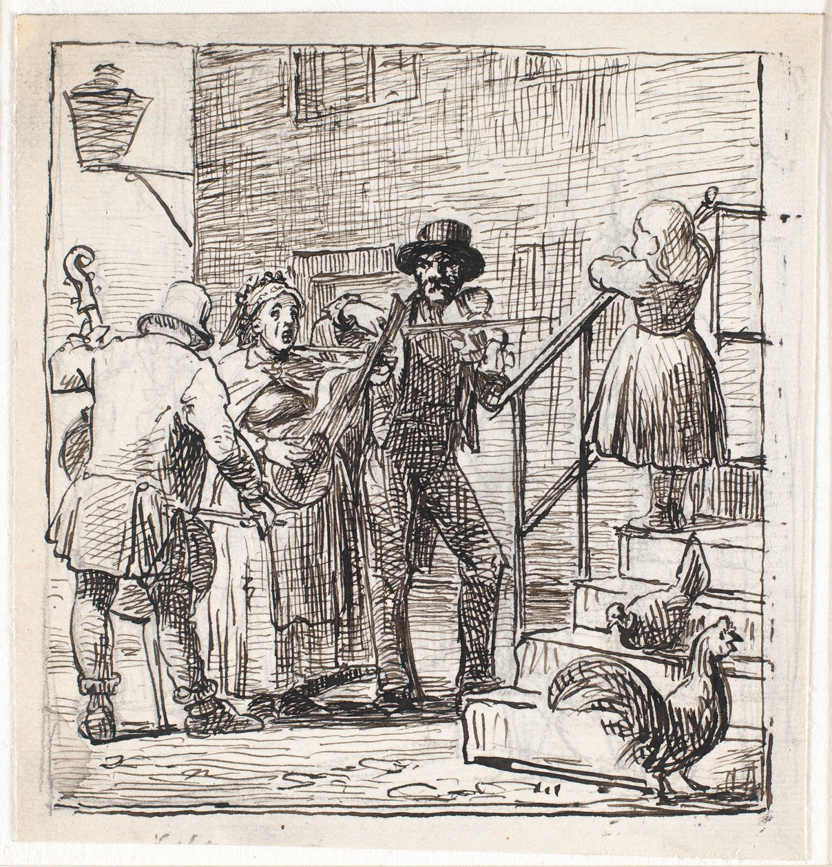 Gatemusikere av Wilhelm Marstrand