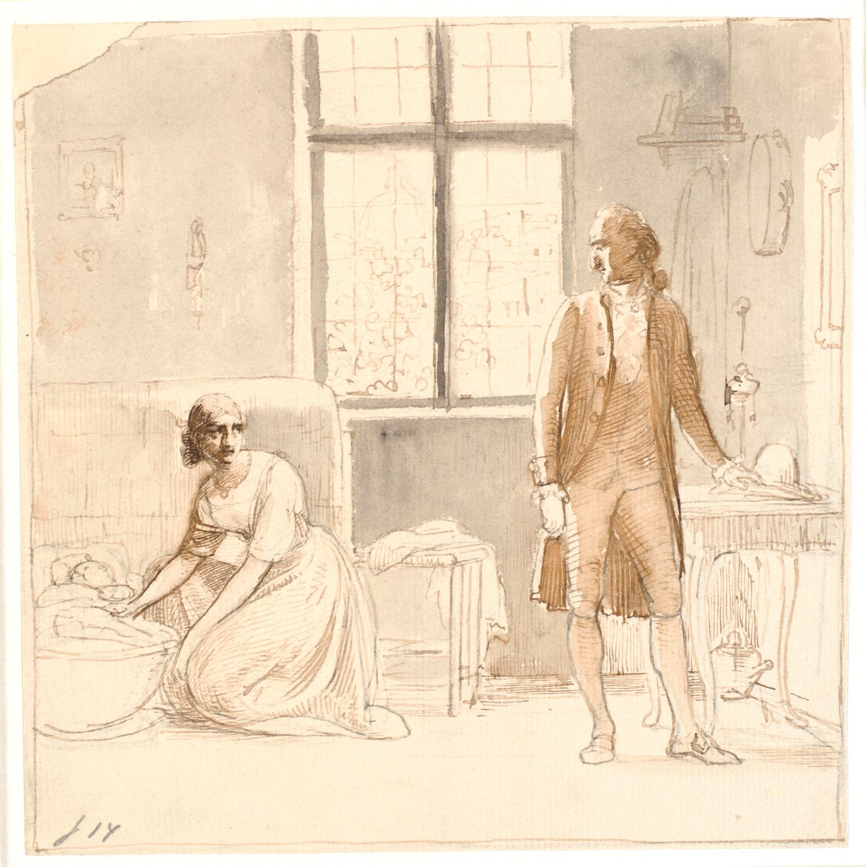Goethe hos enken i Rom av Wilhelm Marstrand