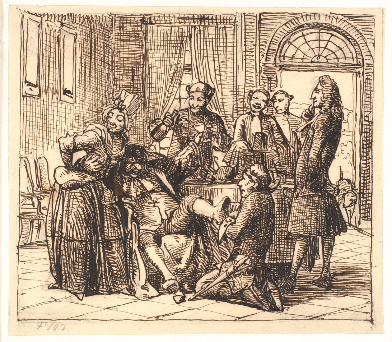 Jeppe krever namsmannen hengt av Wilhelm Marstrand