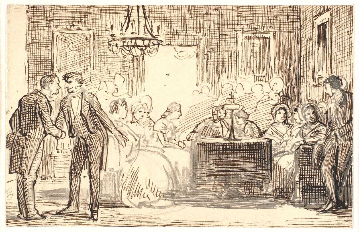 Sosial scene i København av Wilhelm Marstrand