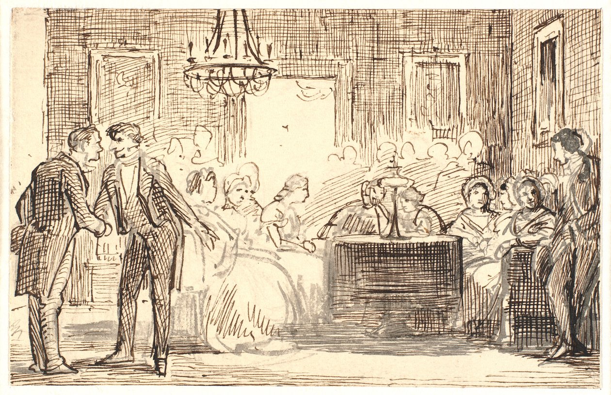 Sosial scene i København av Wilhelm Marstrand