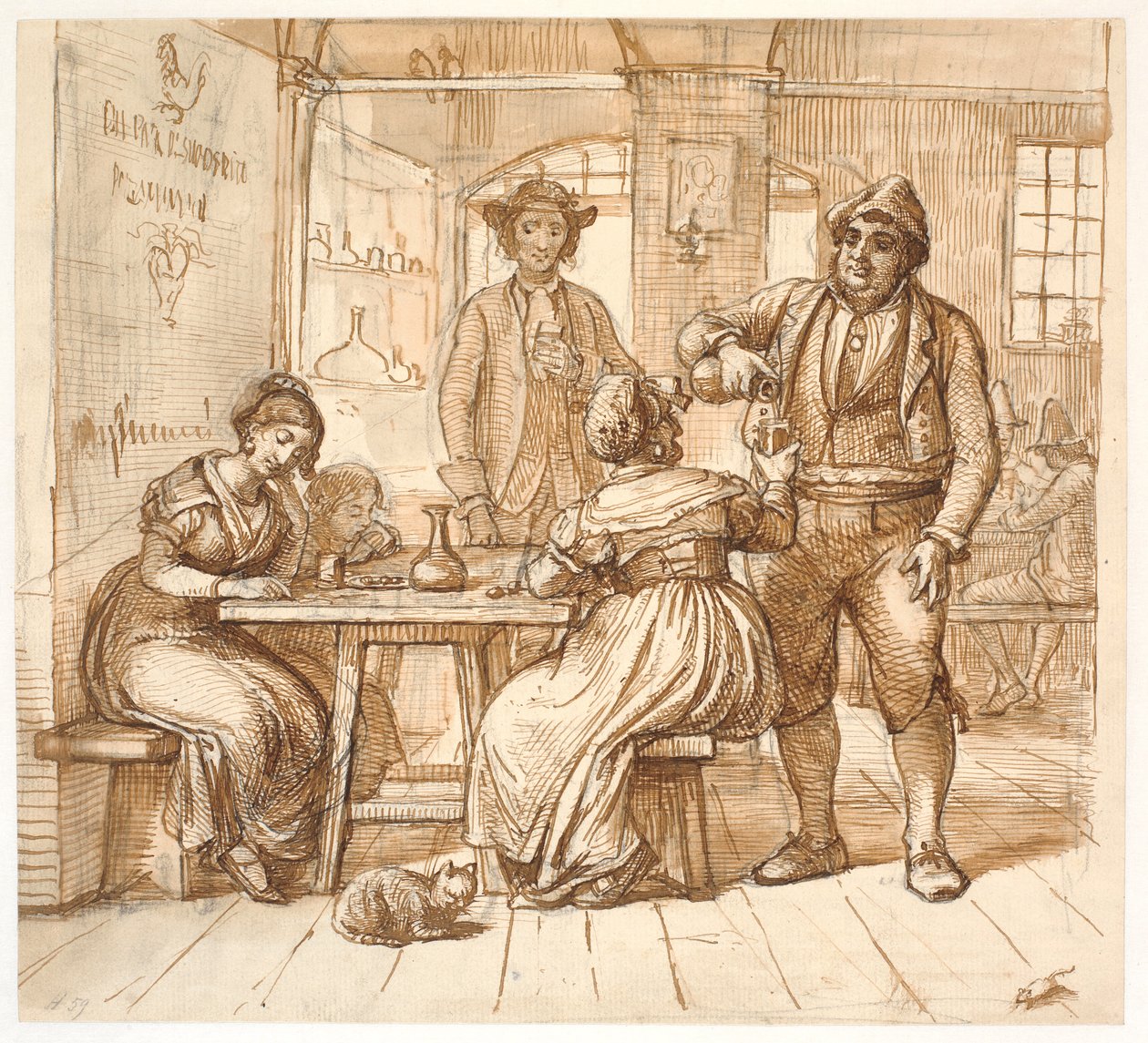 Osteriscene av Wilhelm Marstrand