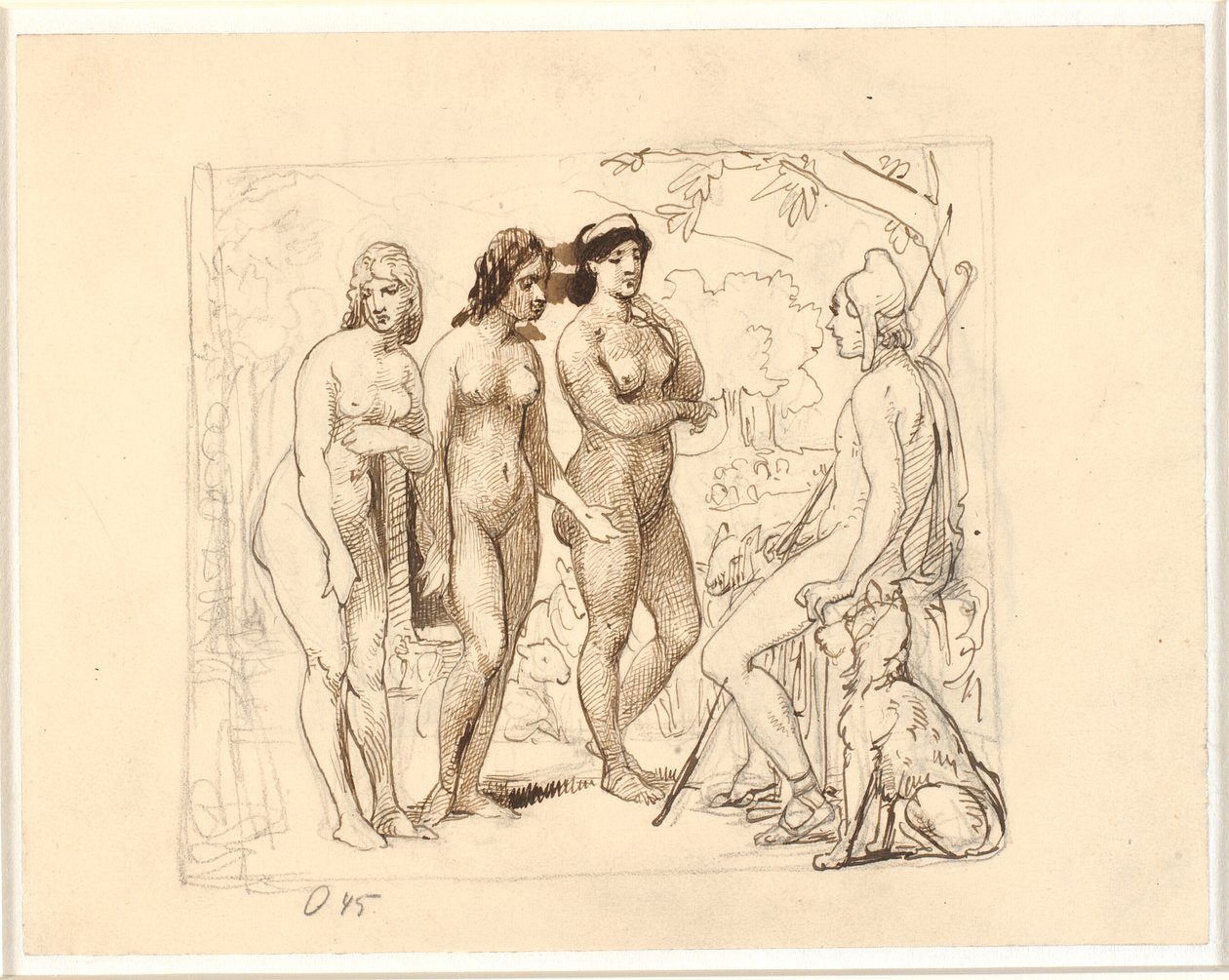 Paris og de tre gudinnene av Wilhelm Marstrand