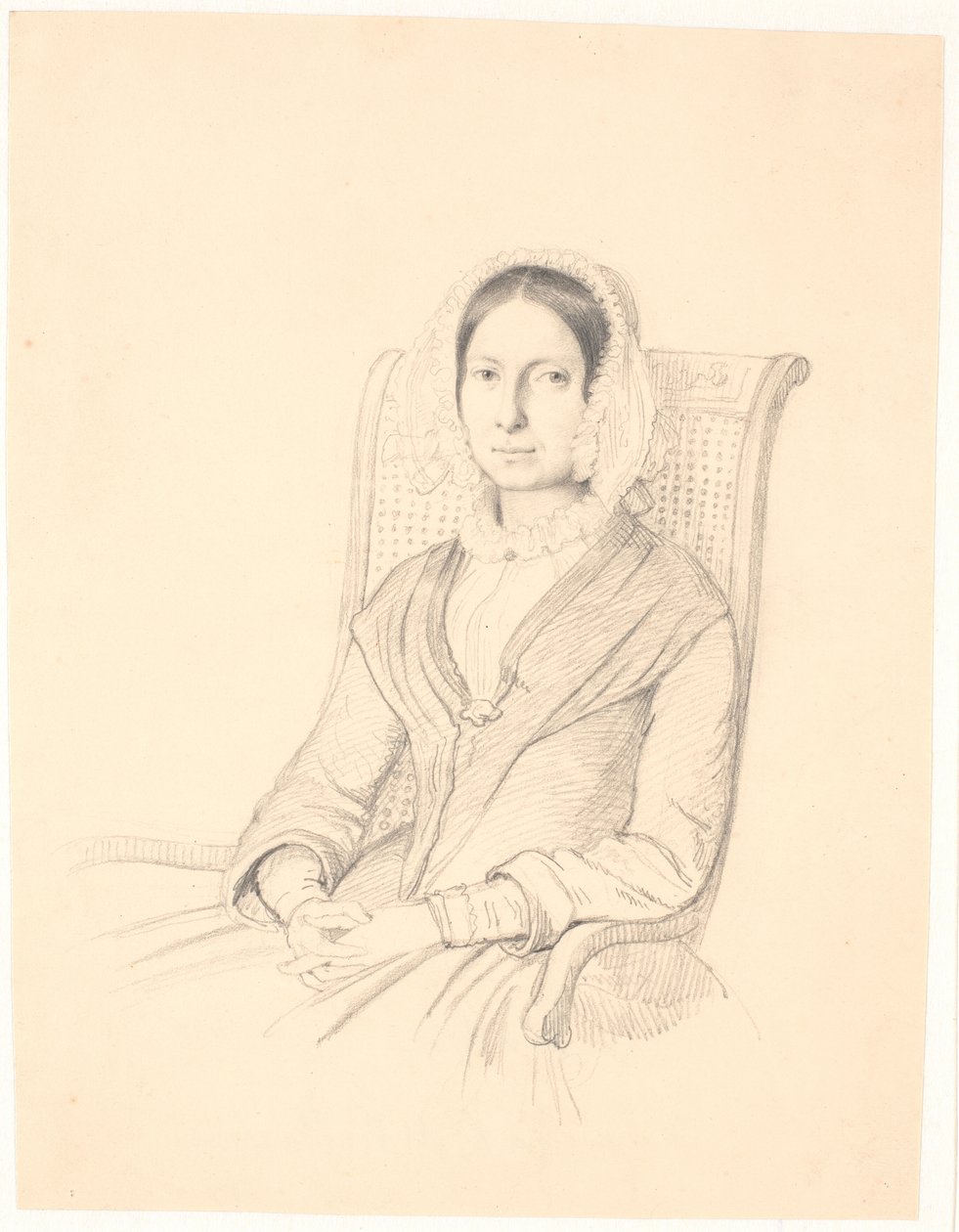 Portrett av Sophie Frederikke Raffenberg, sittende i en lenestol av Wilhelm Marstrand