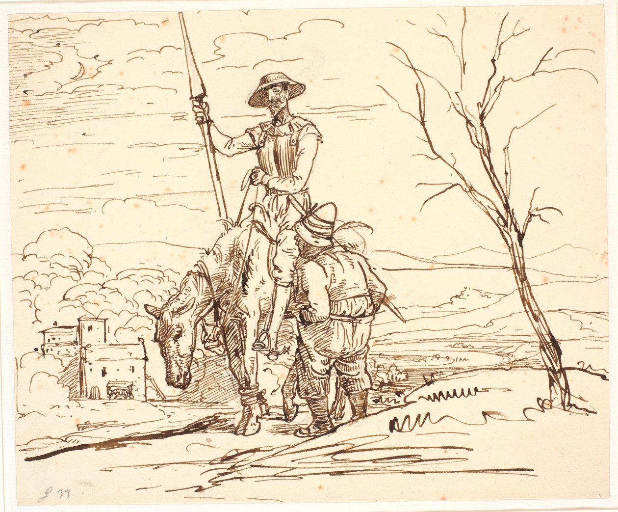 Sancho Panza forteller historien om geitene av Wilhelm Marstrand