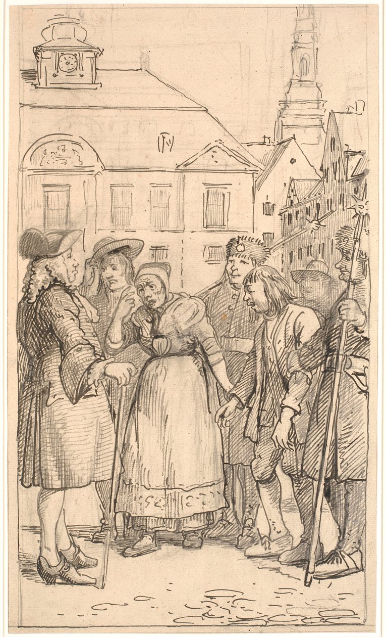 Sluttscenen til The Pledged Peasant Boy av Wilhelm Marstrand