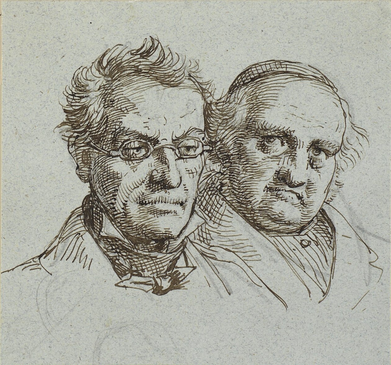 To mannlige hoder av Wilhelm Marstrand