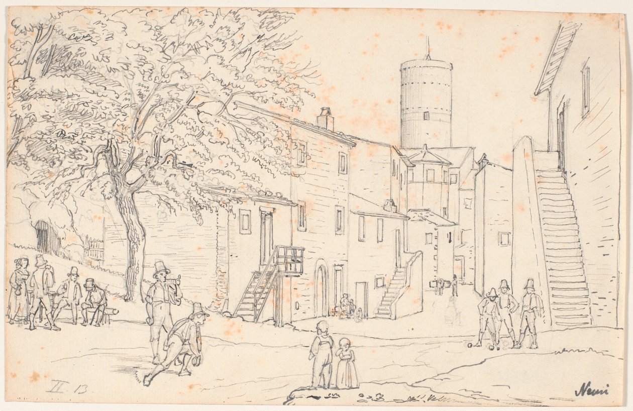 Torget i Nemi av Wilhelm Marstrand