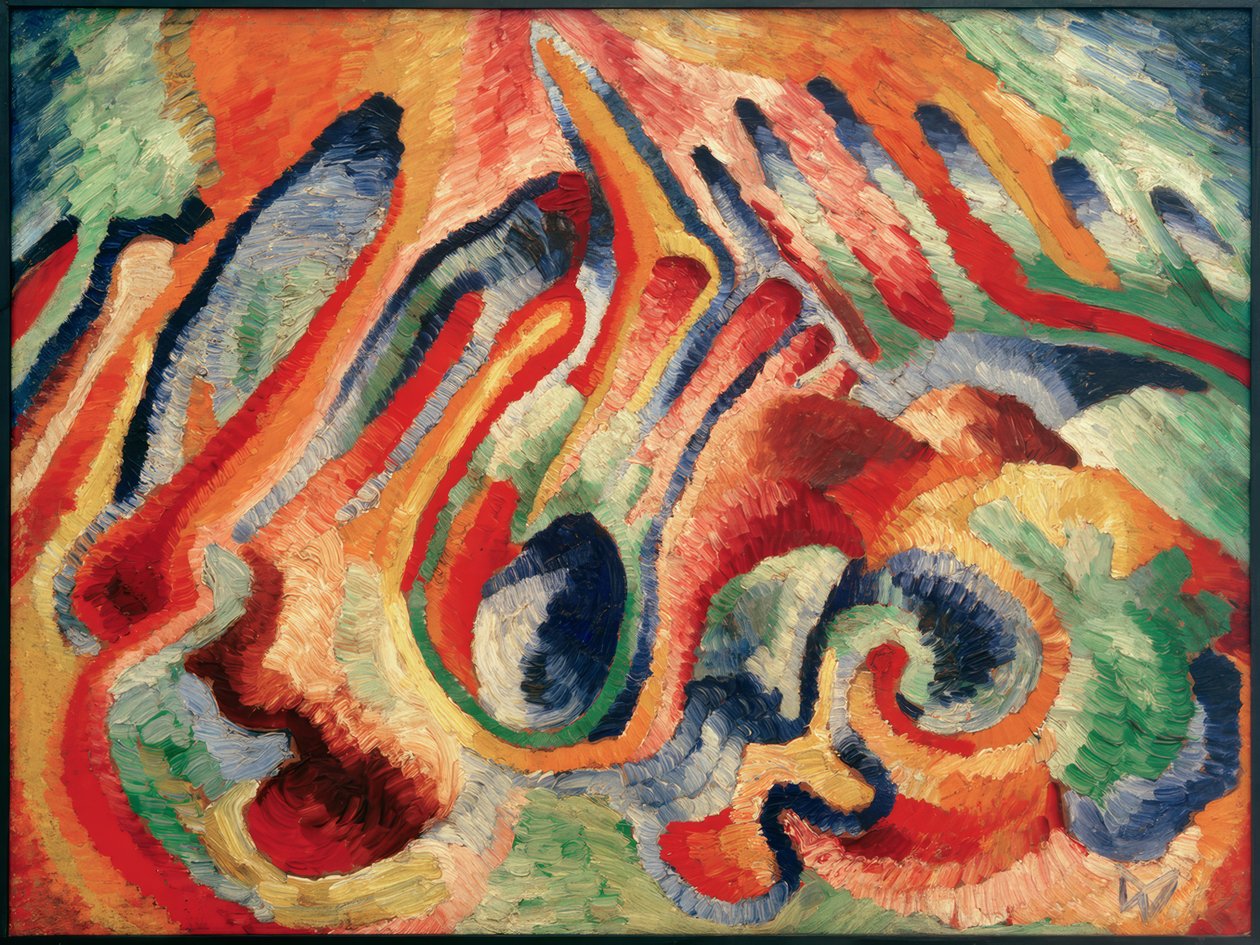 Astral sammensetning XIX av Wilhelm Morgner