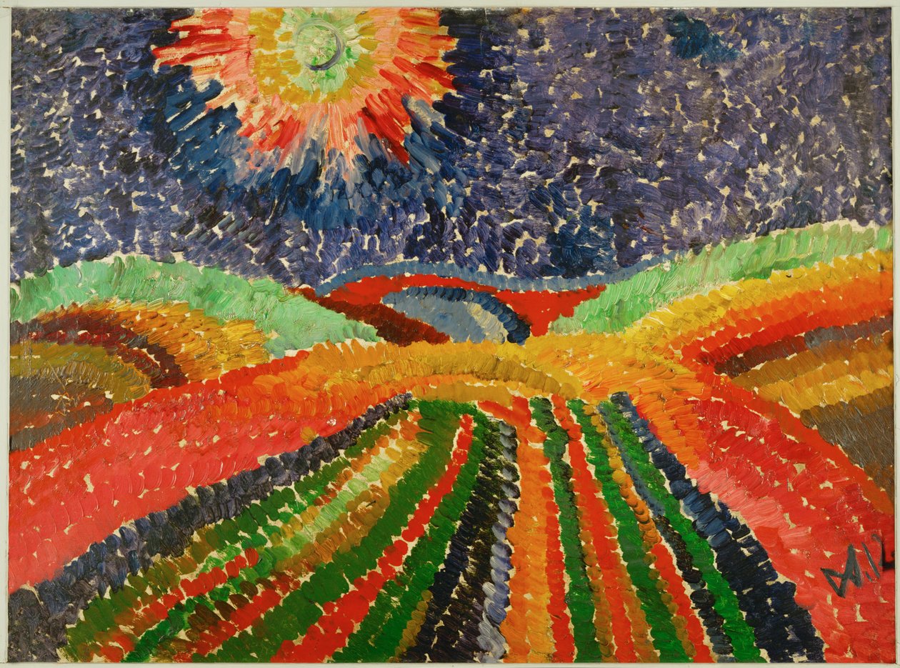 Sti over felt av Wilhelm Morgner