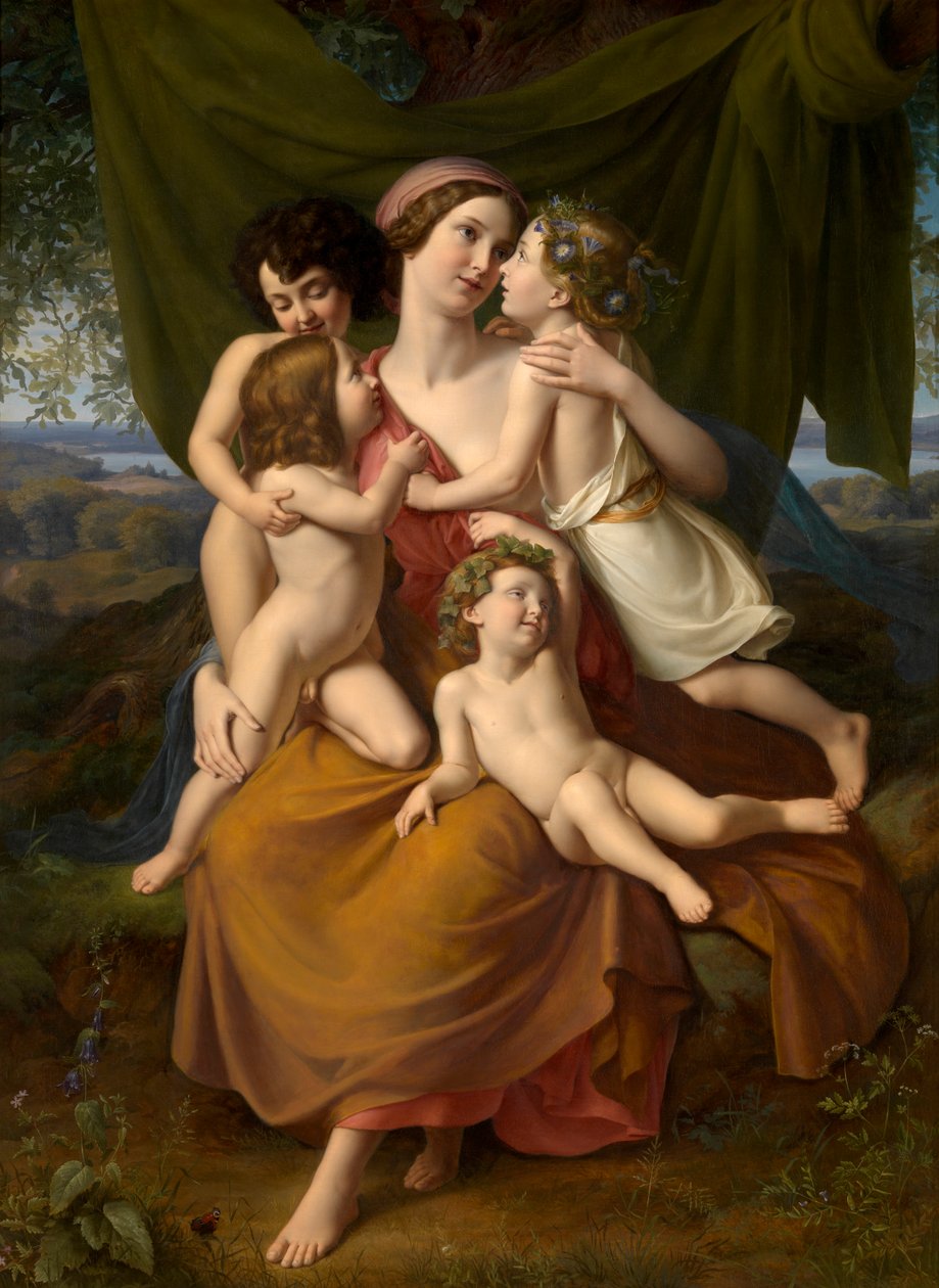 Charity (olje på lerret) av Wilhelm Schadow