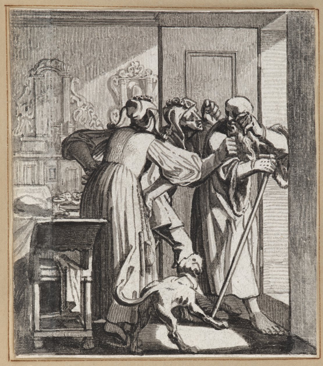 Dåren som spotter de gamle foreldrene av Wilhelm Stettler