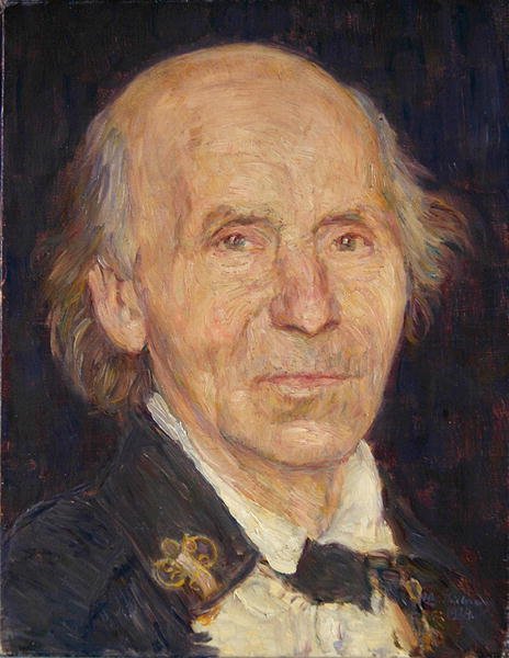 Portrett av en bonde fra Schwalm (olje på lerret) av Wilhelm Thielmann