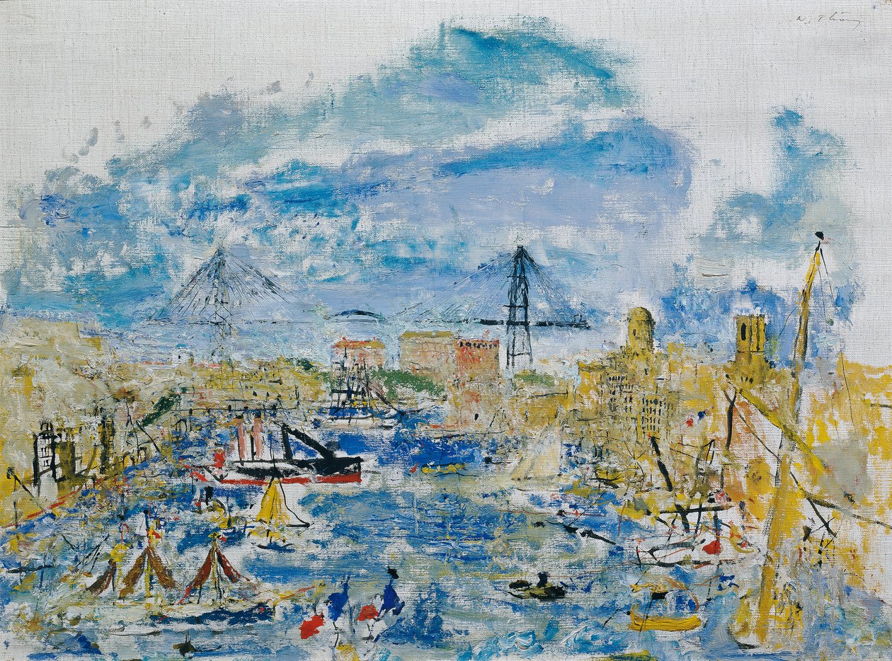 Marseille havn av Wilhelm Thöny