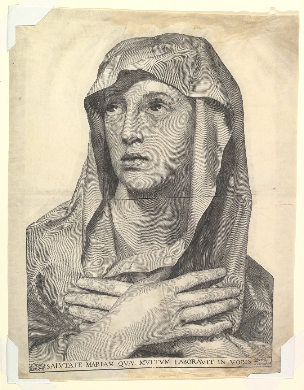 Byste av Maria med kryssede hender.n.d. av Wilhelm Traut