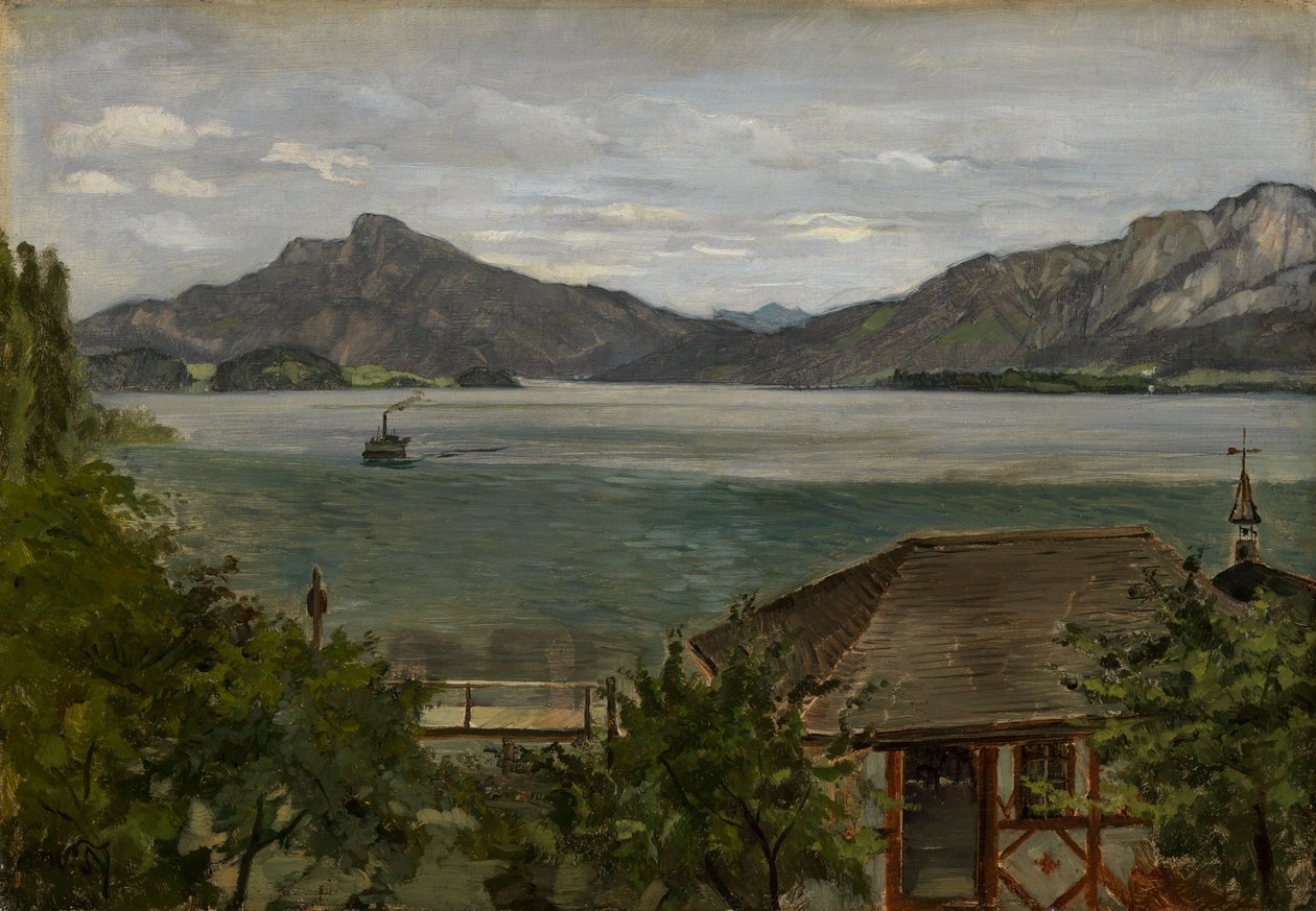 Ved Mondsee av Wilhelm Trübner