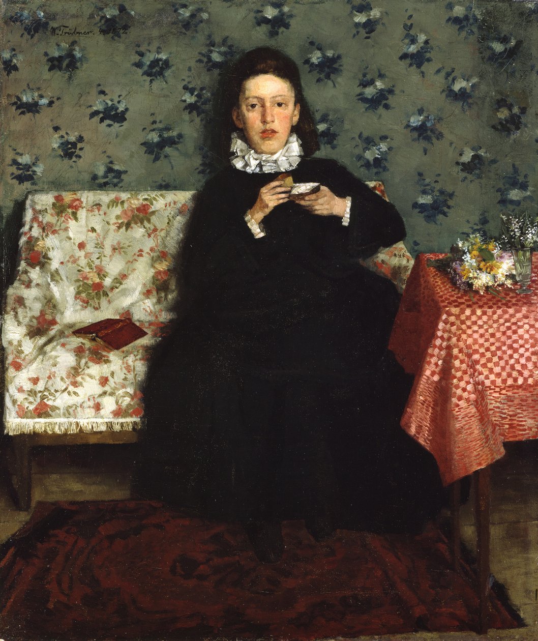 På sofaen av Wilhelm Trübner