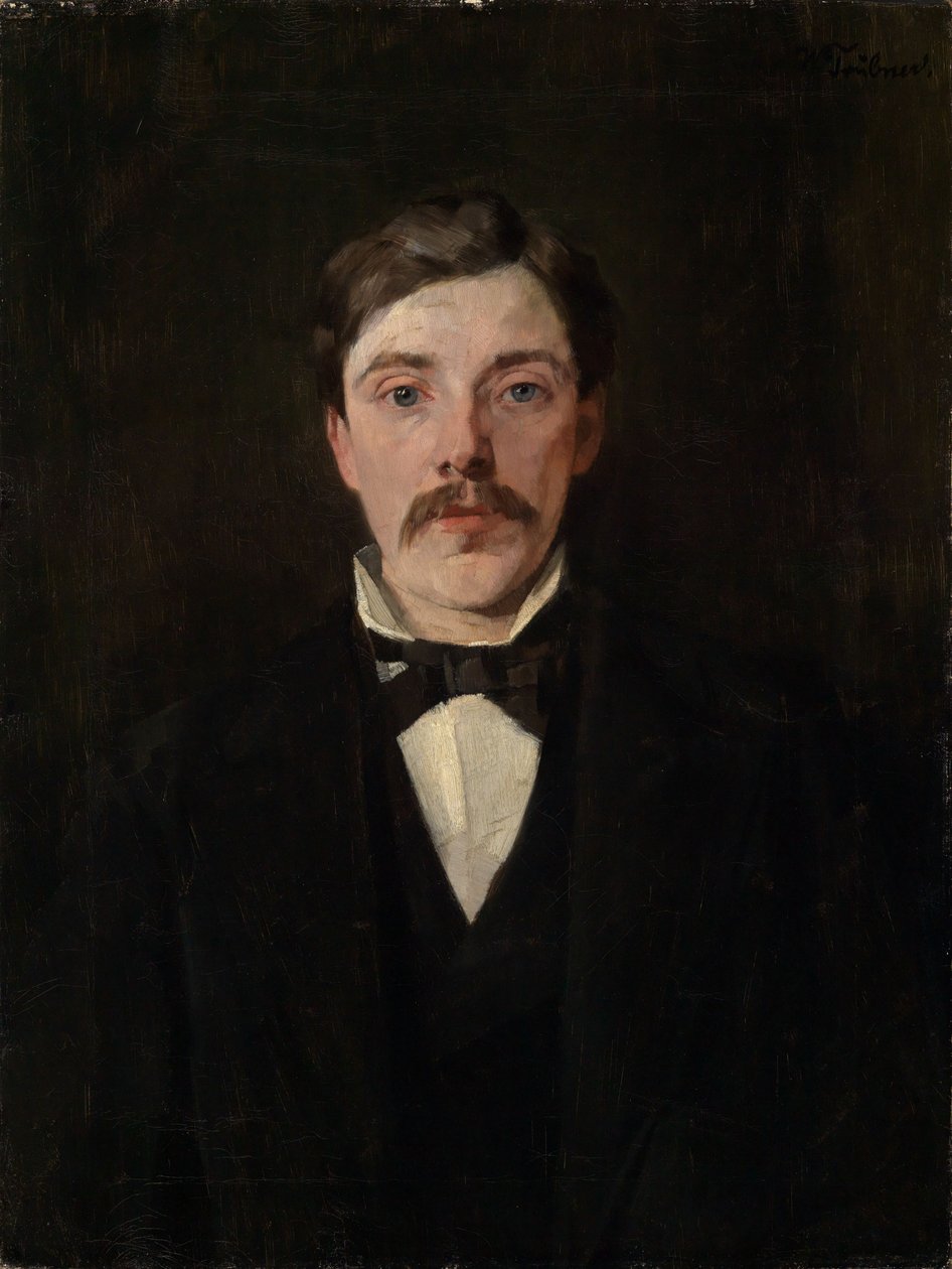 Portrett av dr. Karl Ignaz Trübner, kunstnerens bror av Wilhelm Trübner