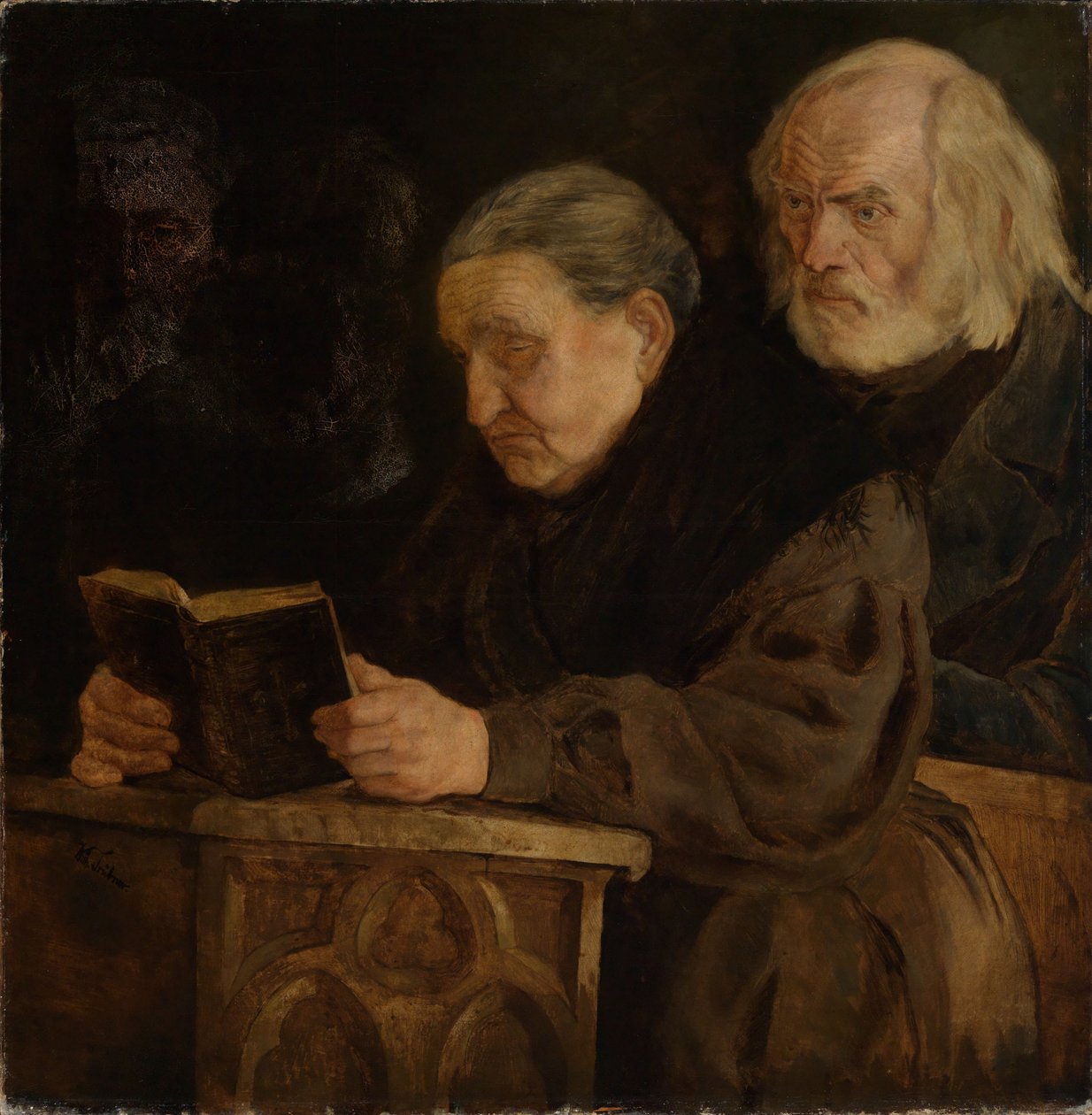 I kirken av Wilhelm Trübner