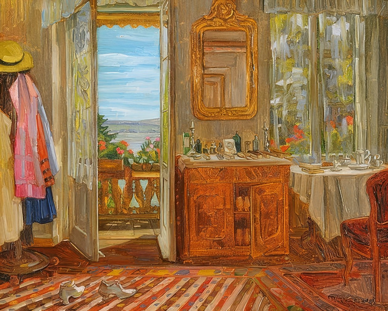 Interiør ved Starnbernger See. 1912 av Wilhelm Trübner