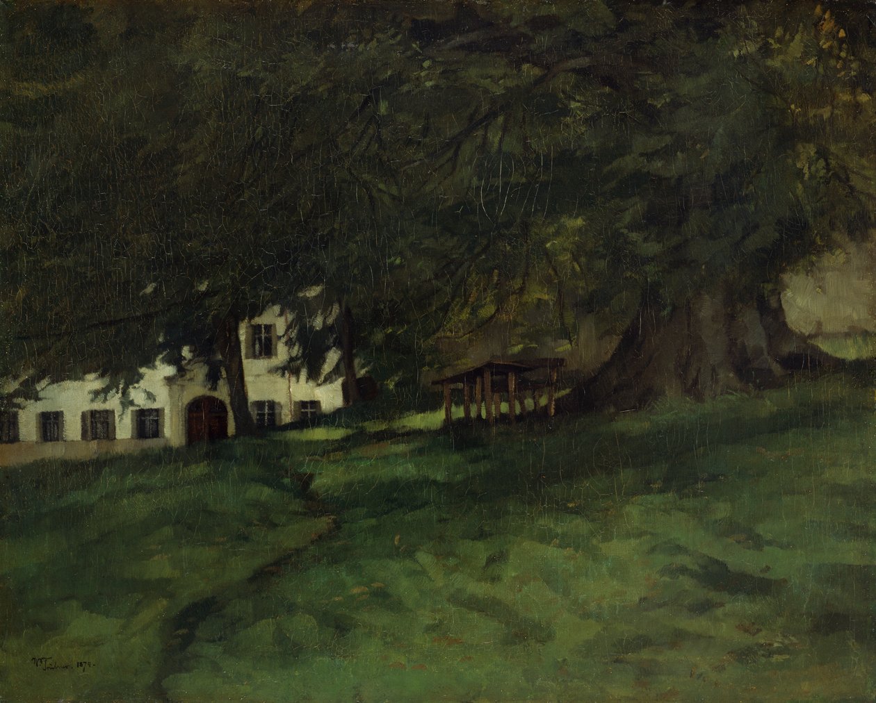 Lindetre på Herrenchiemsee av Wilhelm Trübner