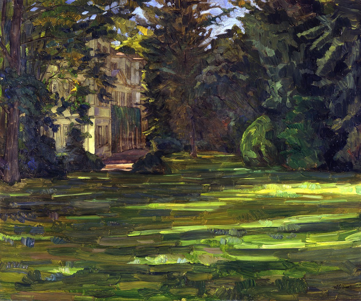 Hemsbach slott av Wilhelm Trübner