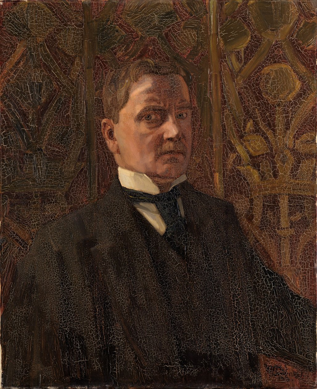 Selvportrett av Wilhelm Trübner