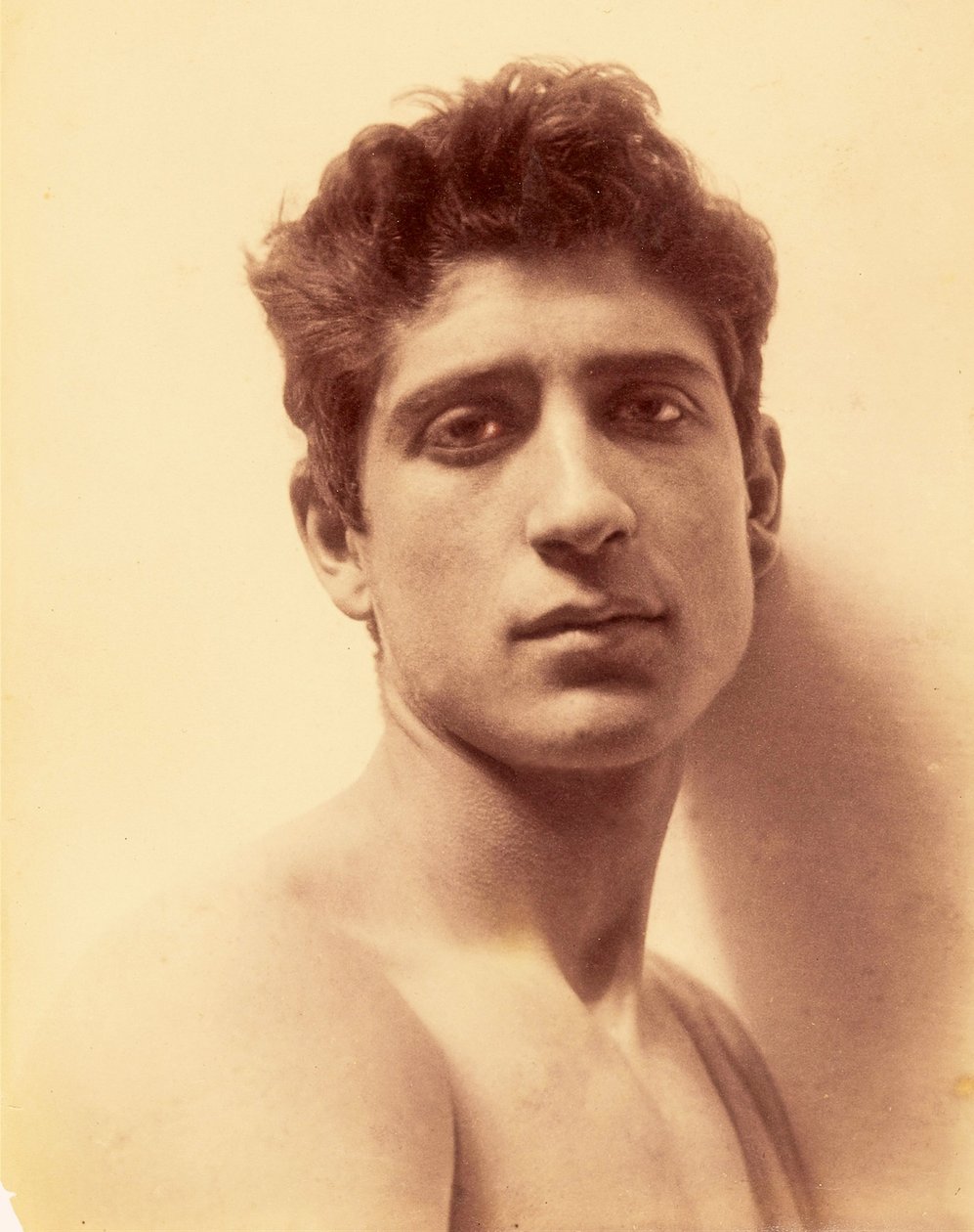Studie av en gutt, Sicilia, C.1898 (sepia-bilde) av Baron Wilhelm von Gloeden
