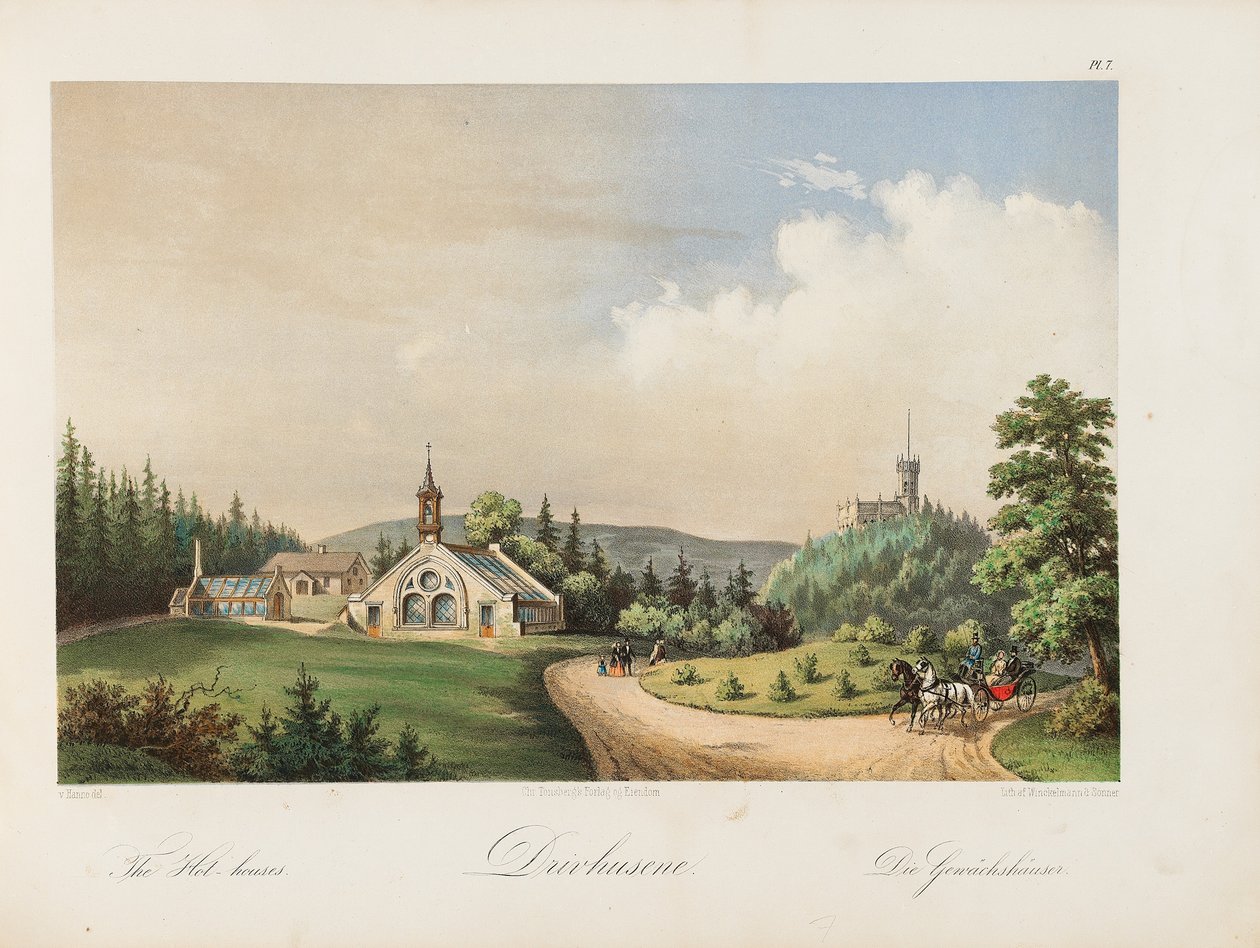 Oscarshal Hot-houses, 1852 av Wilhelm von Hanno