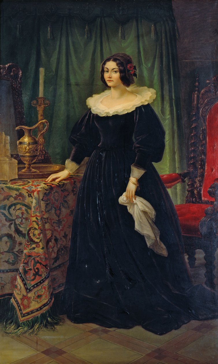 Portrett av danseren Lola Montez 1821-1861, 1847. av Wilhelm von Kaulbach