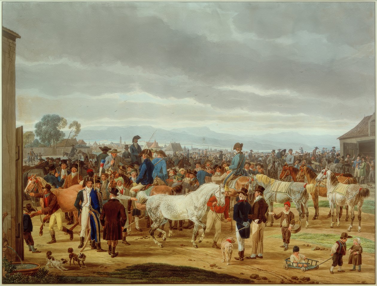 Hestemarked av Wilhelm von Kobell