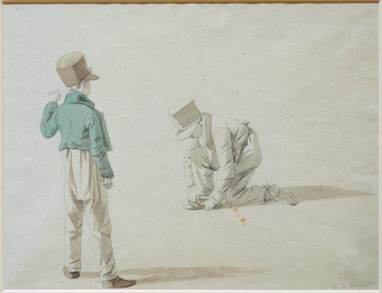 Studie av en gutt med topphette av Wilhelm von Kobell