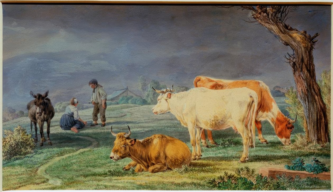 Beitelandskap fra det bayerske Oberland av Wilhelm von Kobell