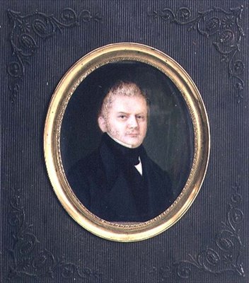 Portrett av Alexander Muravyov, ca. 1840 (akvarell og gouache) av Wilhelmina Feodorovna Gebhard