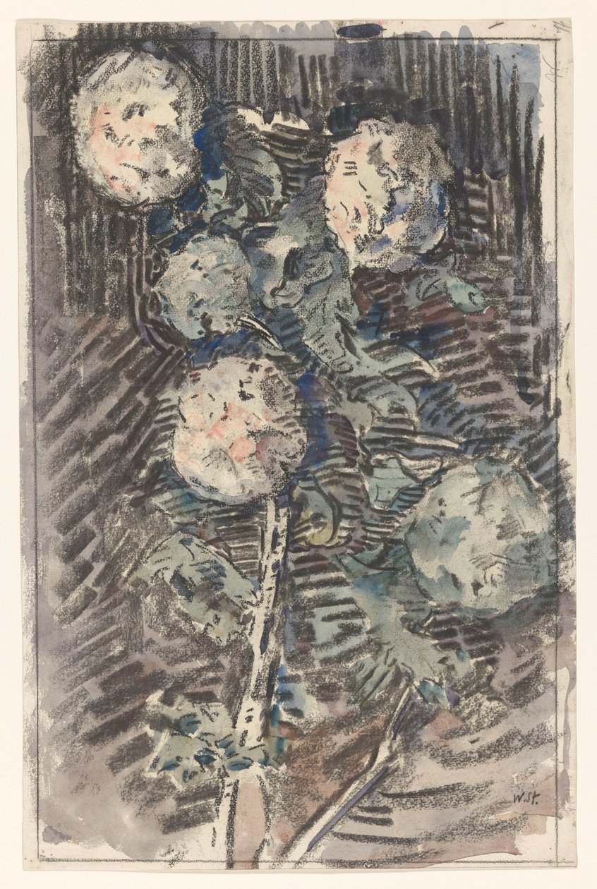 Grein med hvite blomster av Wilhelmus Johannes Steenhoff