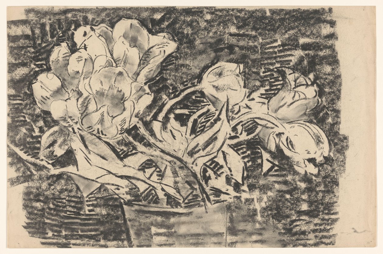 Vase med blomster av Wilhelmus Johannes Steenhoff