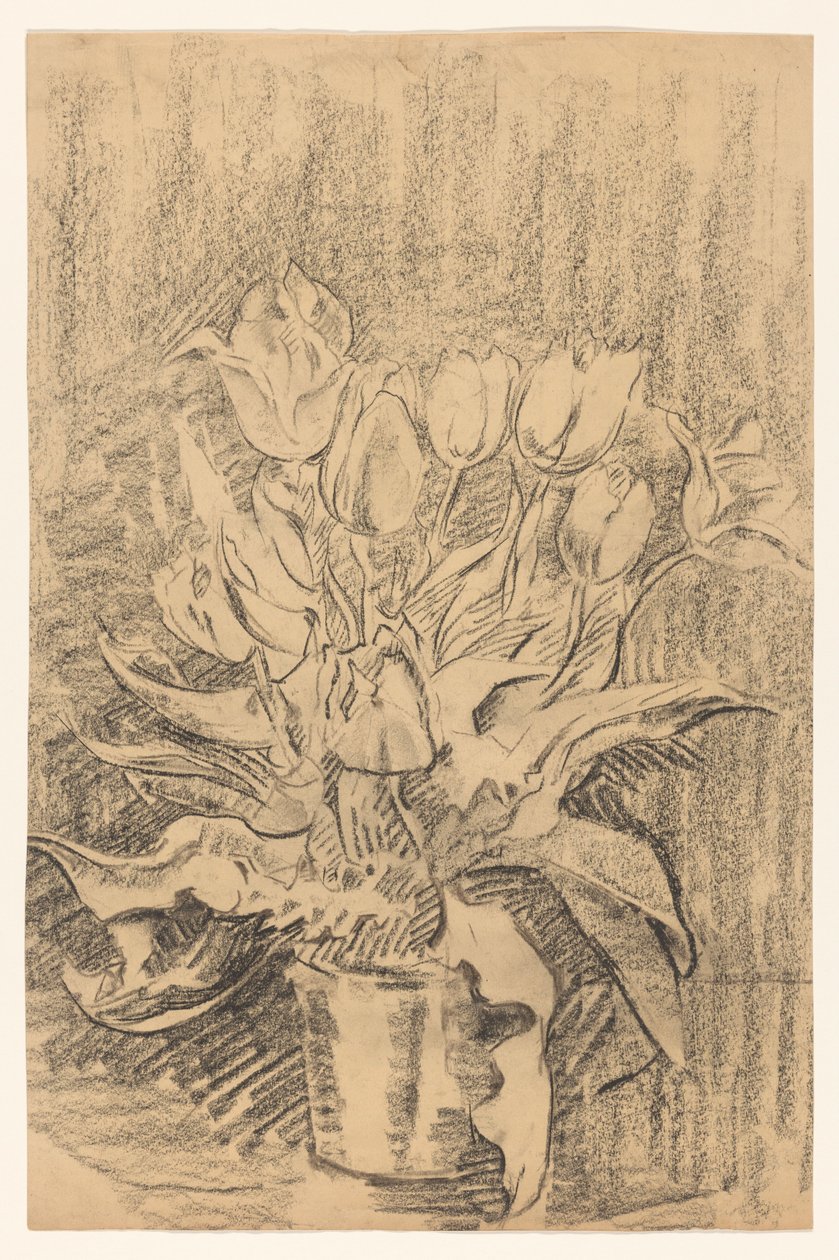 Vase med tulipaner av Wilhelmus Johannes Steenhoff