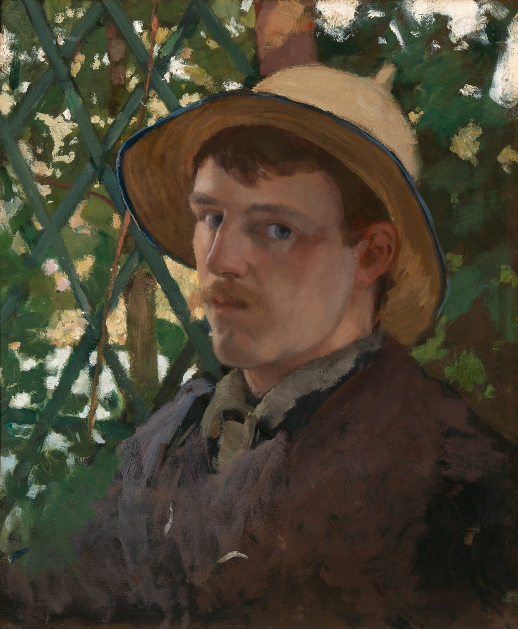 Selvportrett i Montigny, 1876. av Will H. Low
