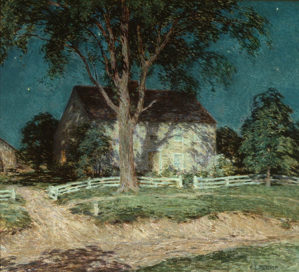Old Homestead Connecticut av Willard Leroy Metcalf