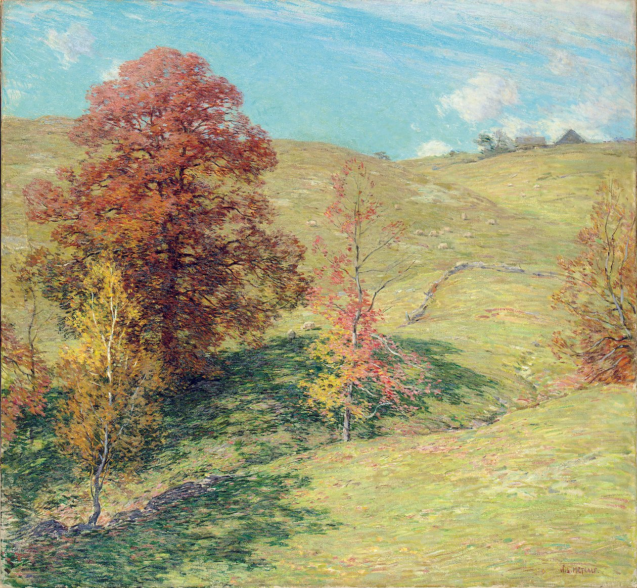 Den røde eiken av Willard Leroy Metcalf
