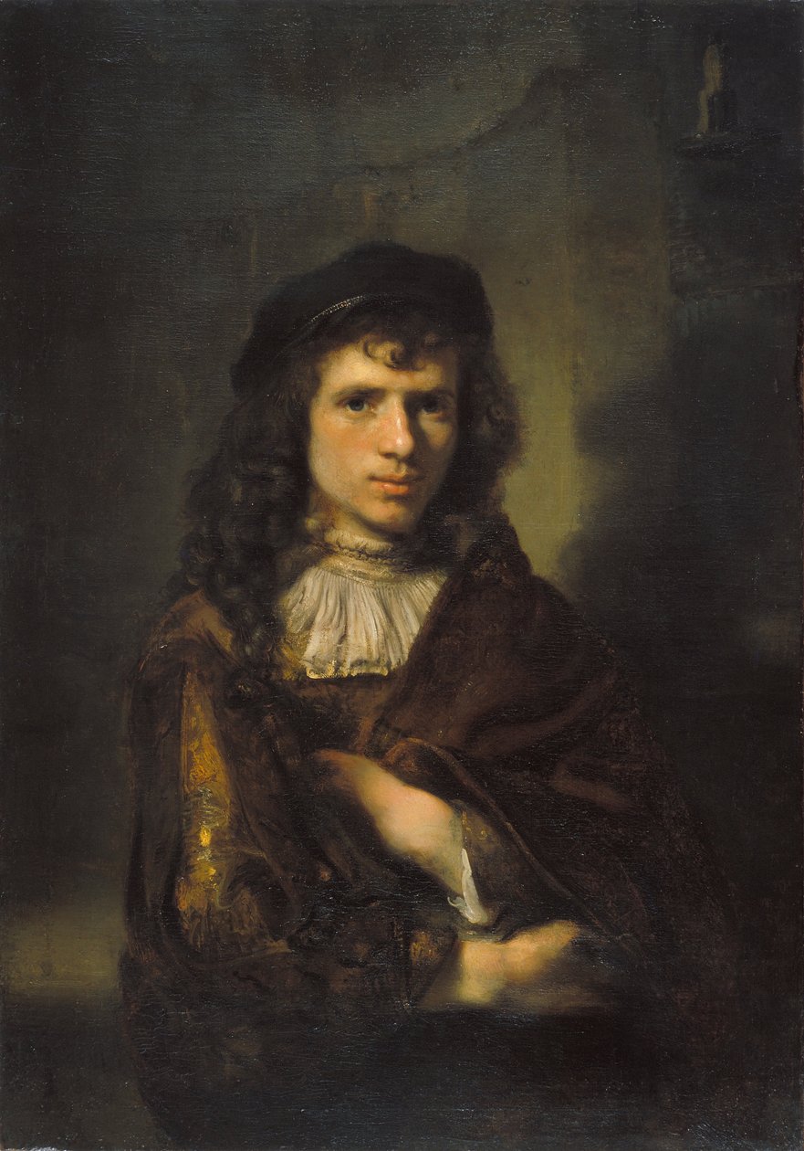 Portrett av en ung mann av Willem Drost