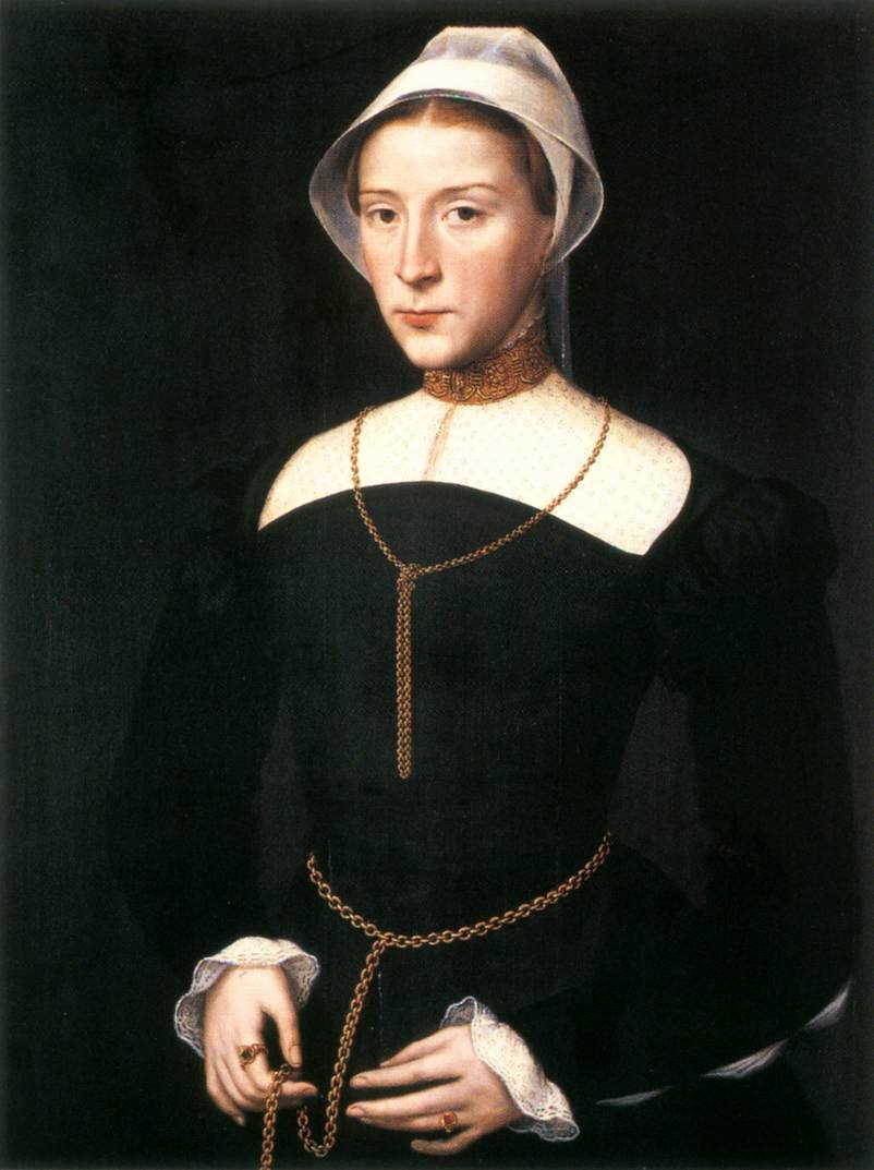 Portrett av en dame av Willem Key