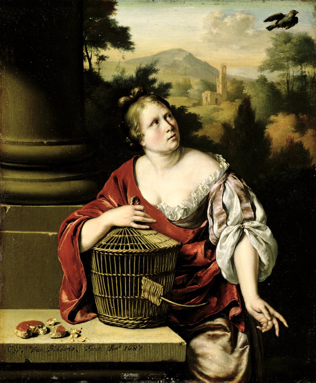 Portrett av en kvinne, 1687 av Willem Van Mieris