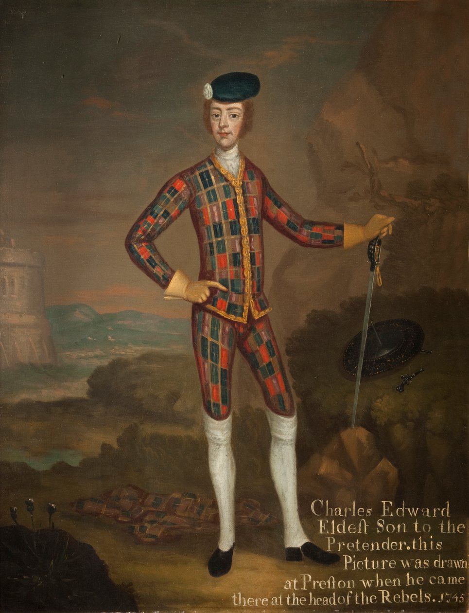 Prins Charles Edward Stuart, sønn av den gamle pretender, 1745 av Willem Verelst