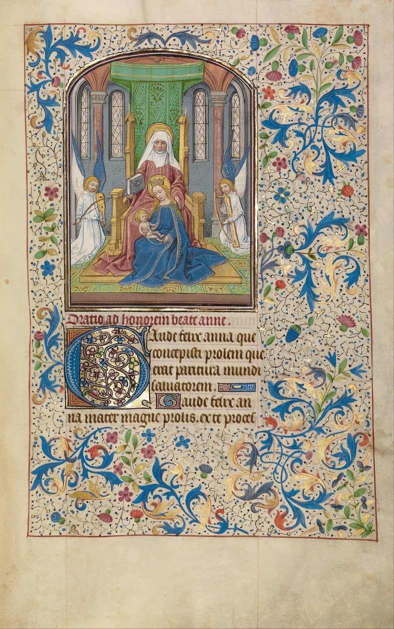 Jomfruen og barnet med Saint Anne av Willem Vrelant